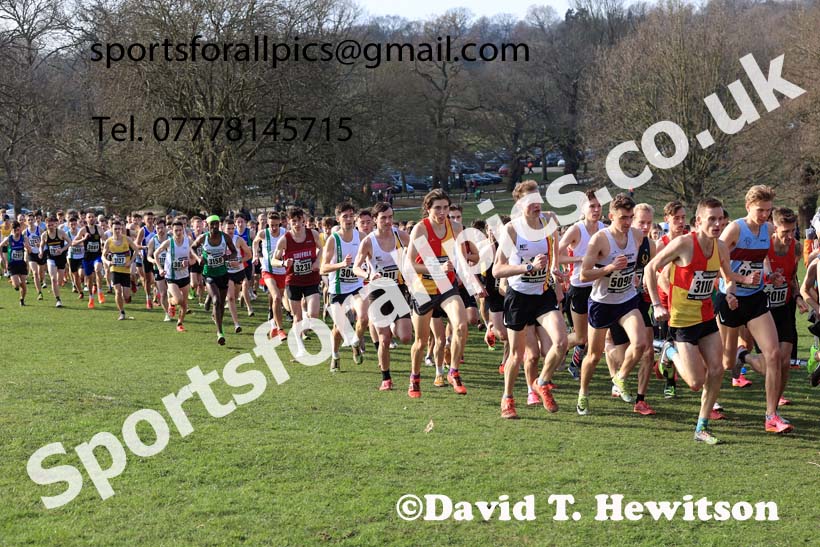 Senior Men, 2024 CAU Inter Counties Cross Country Champs., Wollaton Park, Nottingham. Photo: David T. Hewitson/Sports for All Pics